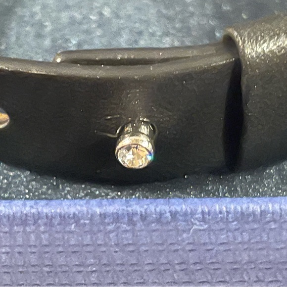 Swarovski Crystal Leather Buckle Bracelet - Picture 4 of 5